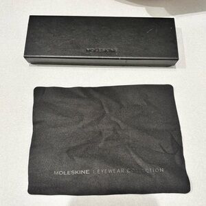 MOLESKINE hard shell eyeglasses case slim glasses case with cloth